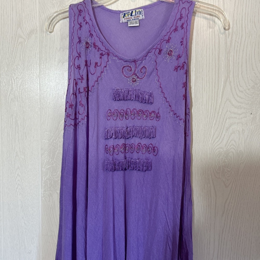Top Line One Size Women Ombré Purple Dress Coverup